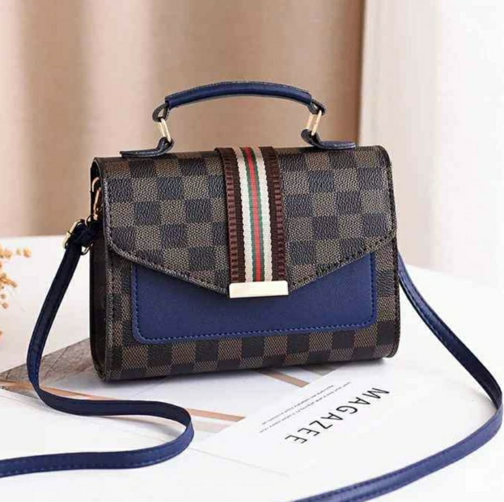 TRENDY CHECKERED SHOULDER BAG - Picture 2 of 3